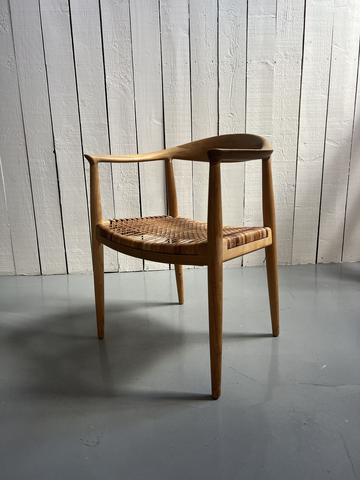 Hans Wegner Chair, 2000s, Oak, Contemporary photo vintage