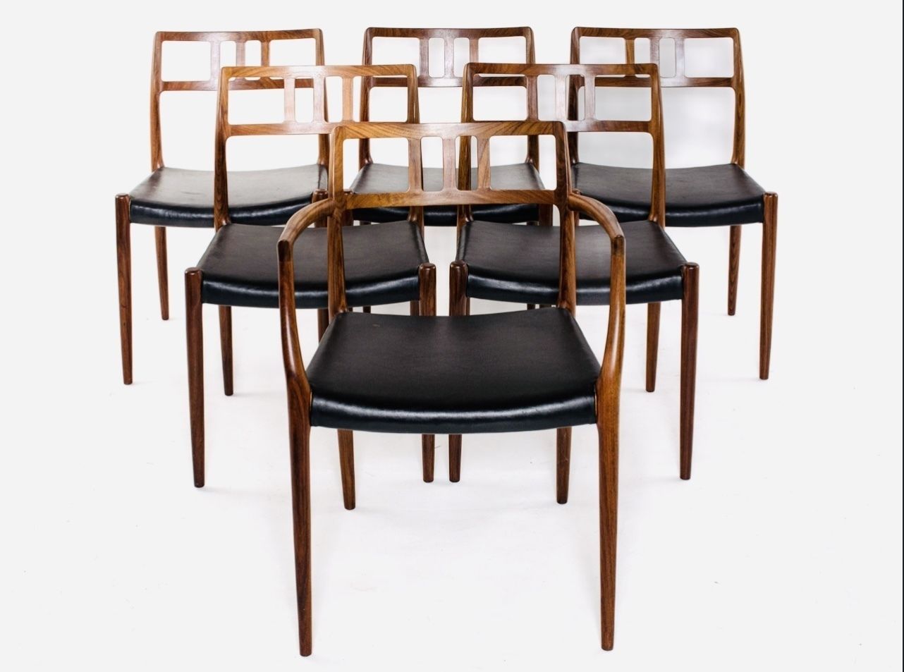 Niels Moller Rosewood Chairs, 1960s photo furniture
