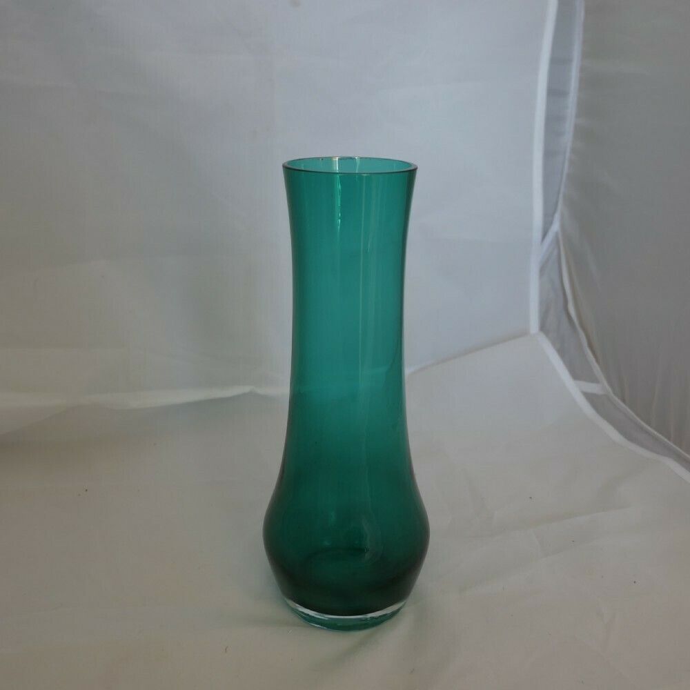 1960s Green Glass Vase By Tamara Aladin For Riihimäen Lasi Oy photo for sale