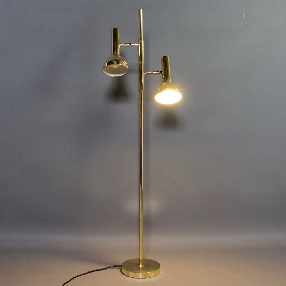 1960s Cosack Brass Floor Lamp, Vintage photo vintage
