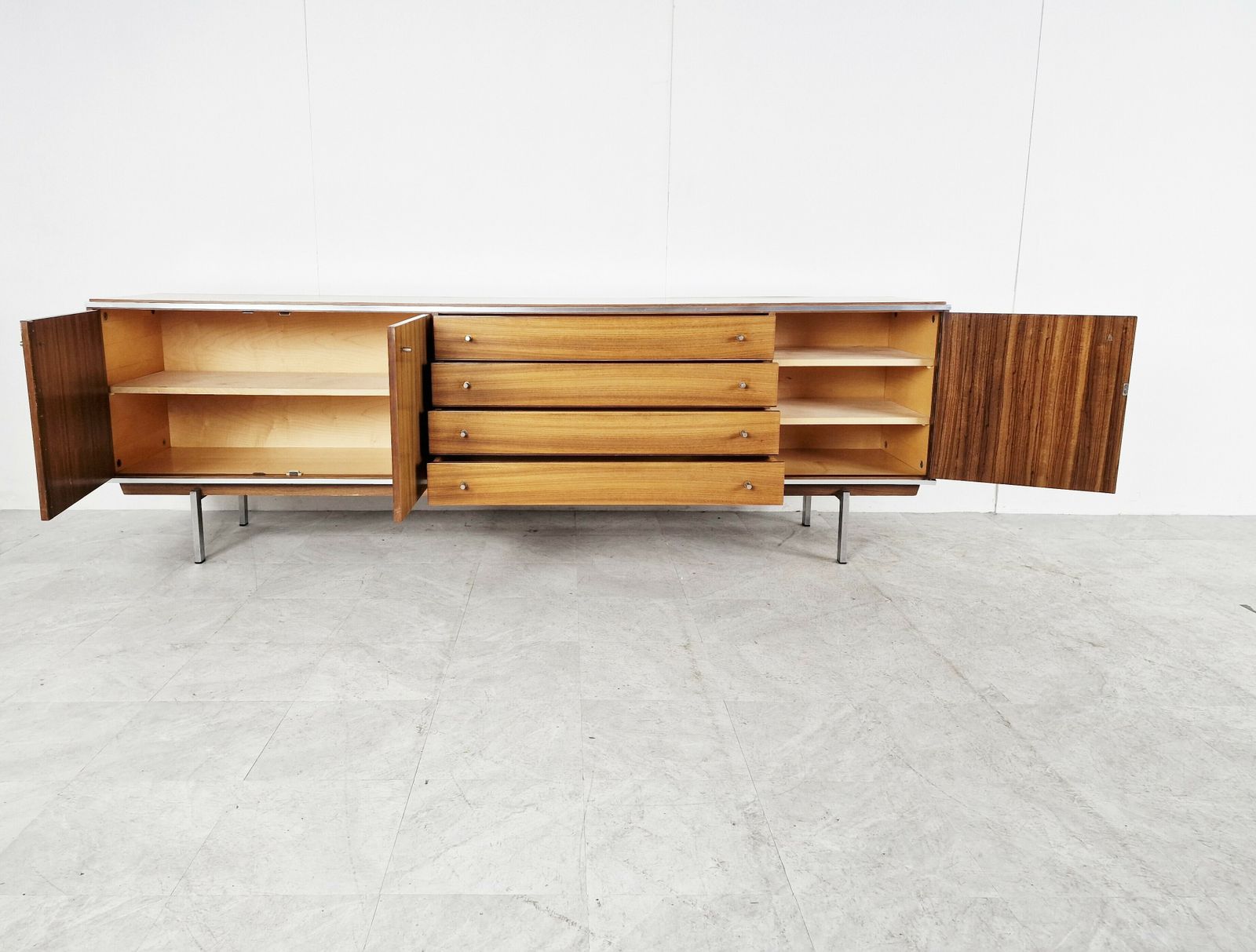 Vintage Sideboard By Pieter De Bruyne For Al Meubel, 1960s photo vinterior