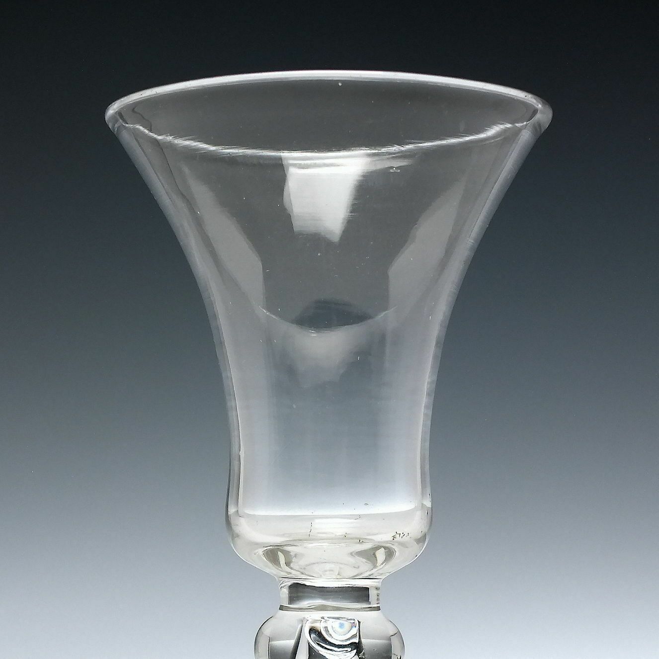 18th Century Balustroid Wine Glass C1740 photo furniture