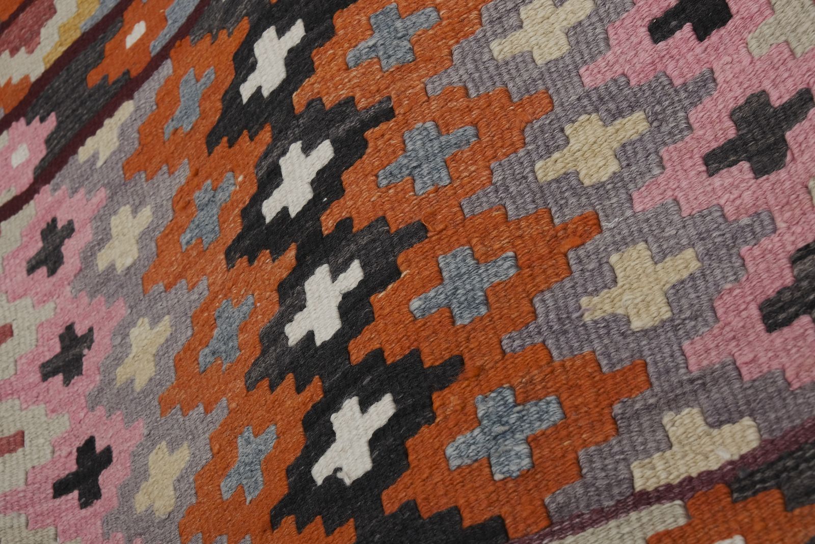 1970s Vintage Turkish Oushak Kilim Runner 2'7" X 13'11" photo vintage