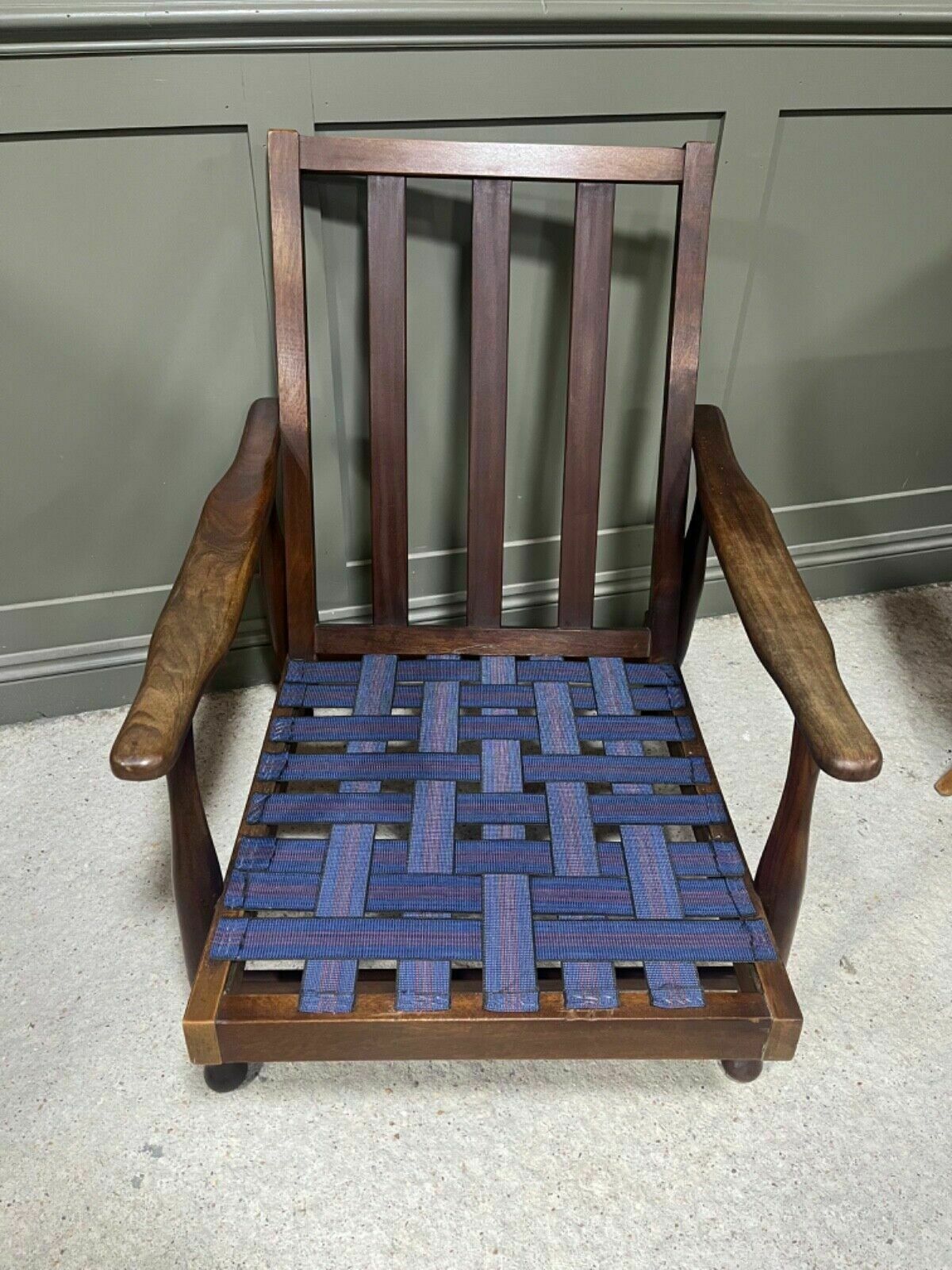 425.0 Vintage Teak Armchair Guy Rogers Style Circa 1960’s Refurbished photo
