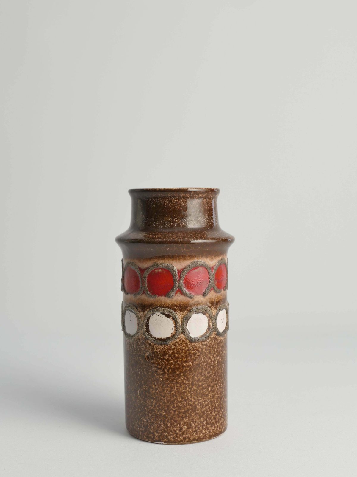 Mid Century Modern Brown Ceramic Vase By Veb Haldensleben, East Germany, 1960s photo furniture