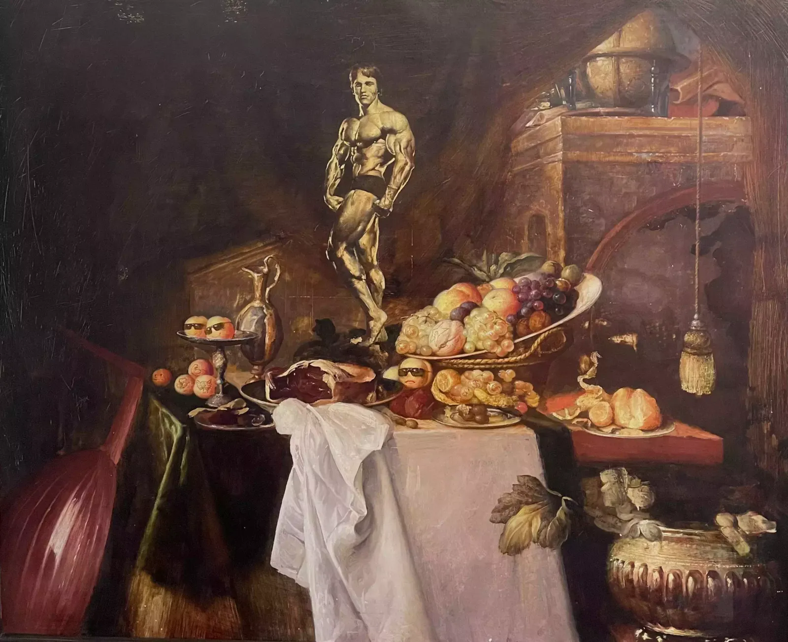 Giclée Print On Canvas, Hollywood Still Life, 2023, By Kartashov Andrey, Russia, 21st Century. 1 Of 250 Limited Prints. photo furniture