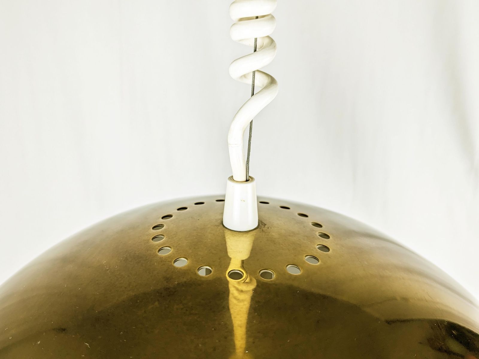 Brass & Optical Glass Nictea Pendant By Tobia & Afra Scarpa For Flos, 1970s photo vinterior