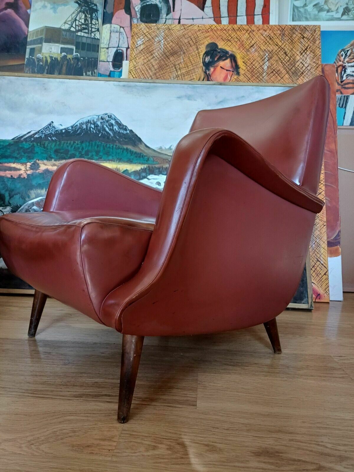 Carlo De Carli Armchair Model 806 By Cassina Italy 1950s Mid Century 2 Available