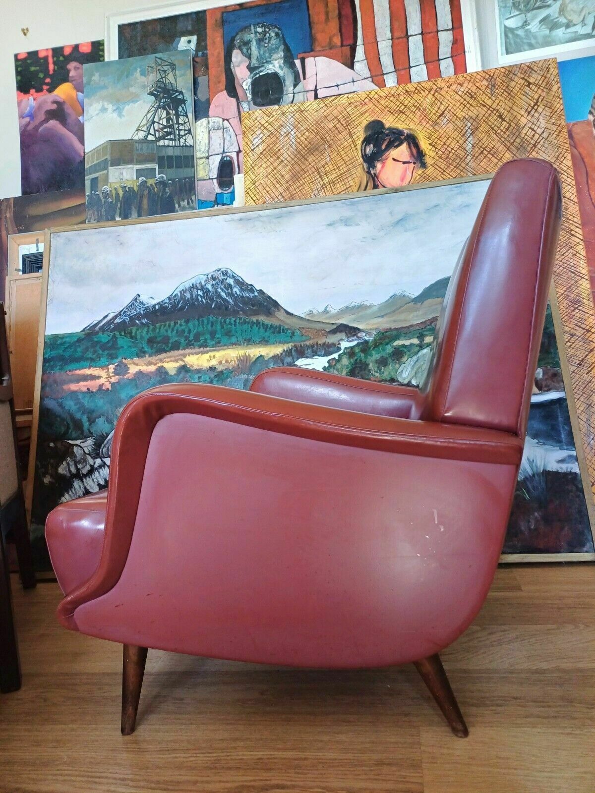 Carlo De Carli Armchair Model 806 By Cassina Italy 1950s Mid Century 2 Available photo vintage