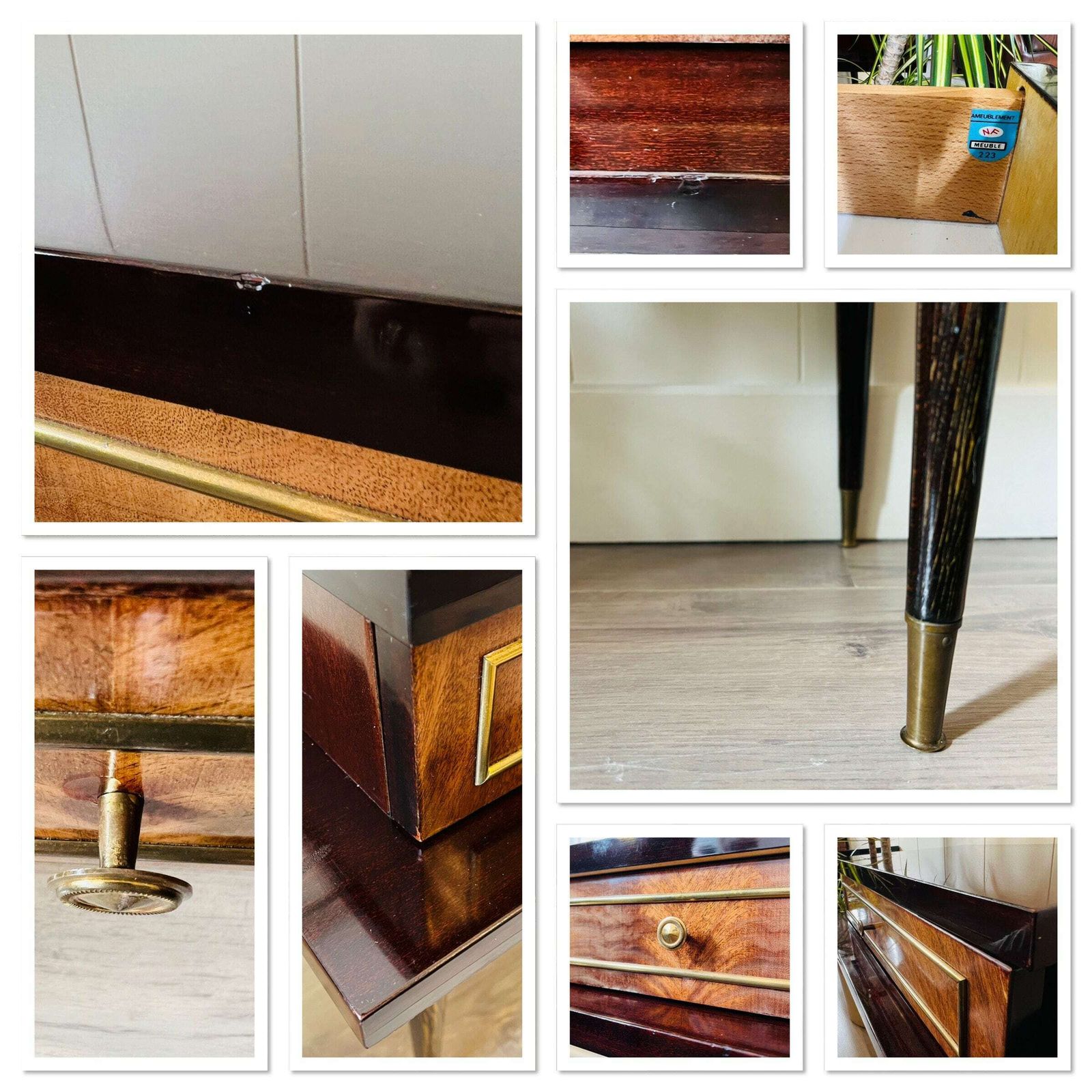 photo for sale Vintage Nachtkastjes – Nf Furniture, 1960, Gemaakt In Frankrijk