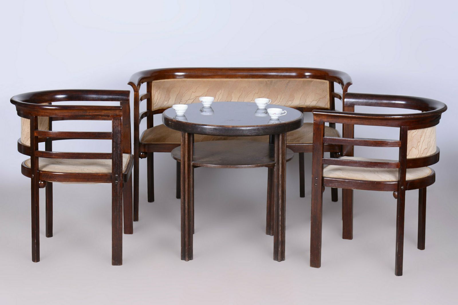 Restored Art Deco Small Table, By J. Hoffmann, Wiener Werkstätte, Czech, 1910s photo furniture