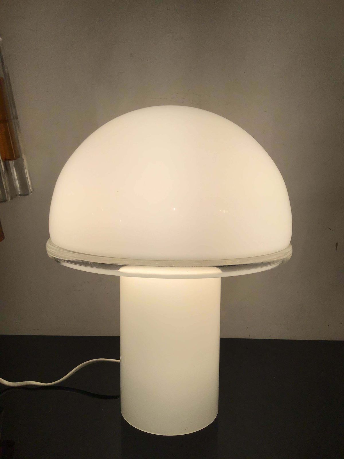 photo furniture Luciano Vistosi Artemide Table Lamp Murano Glass Metal 1970 Italy