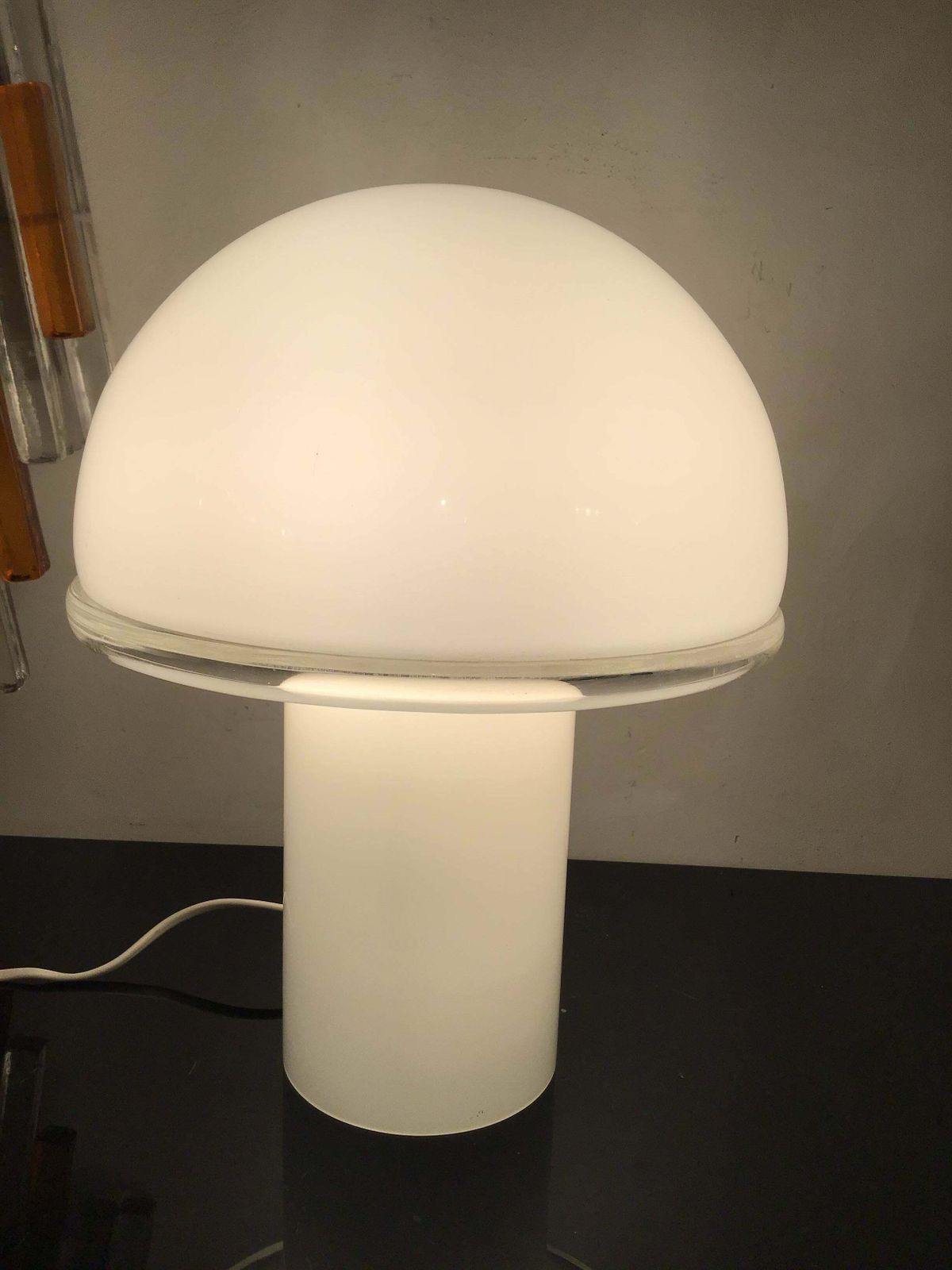 photo for sale Luciano Vistosi Artemide Table Lamp Murano Glass Metal 1970 Italy