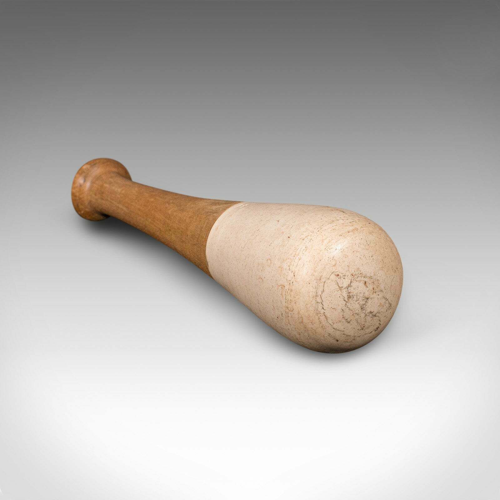 photo for sale Antique Apothecary Mortar And Pestle, English, Bronze, Beech, Chemist, Victorian