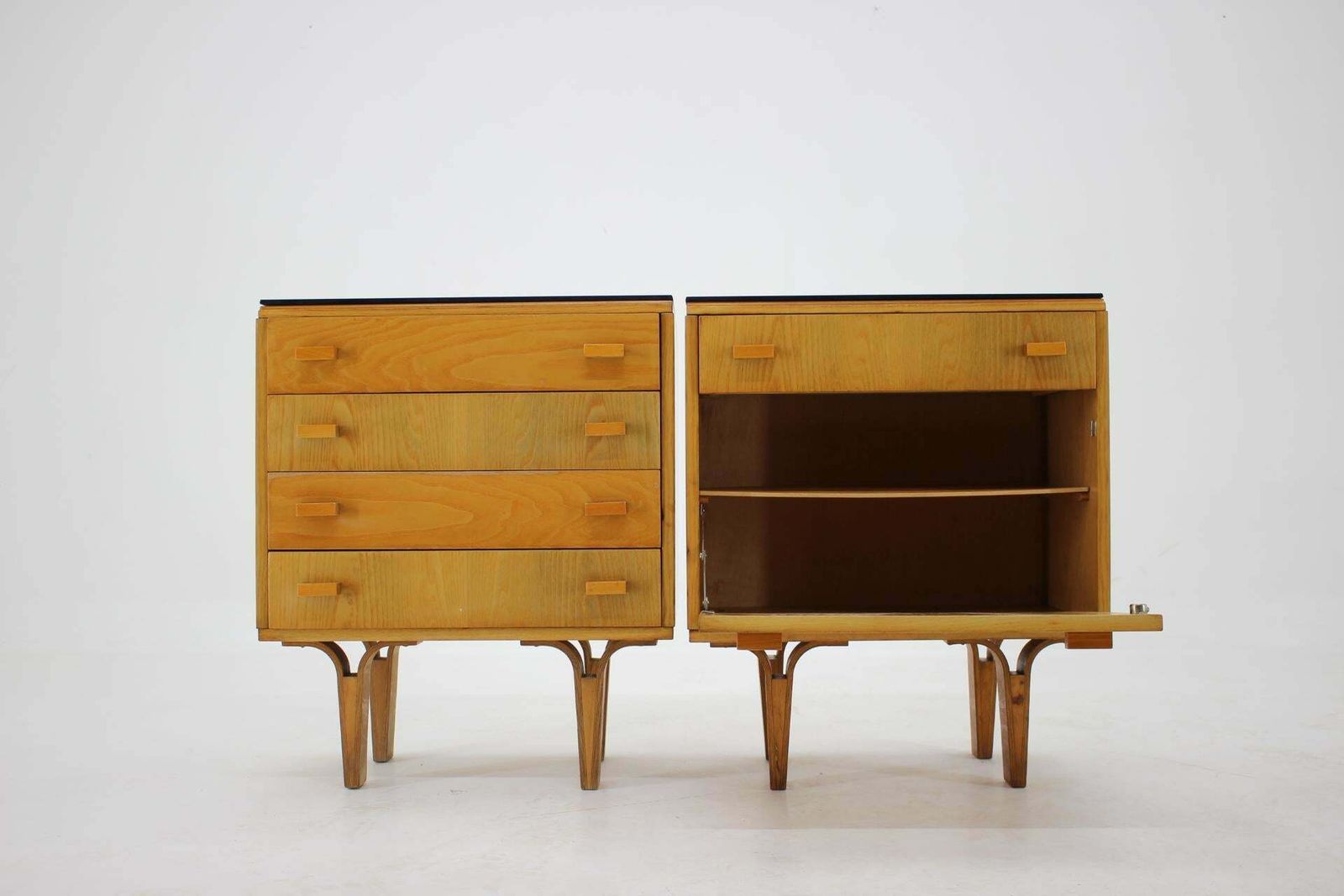 1960s Frantisek Mezulanik Pair Of Chest Of Drawers, Czechoslovakia photo Furniture