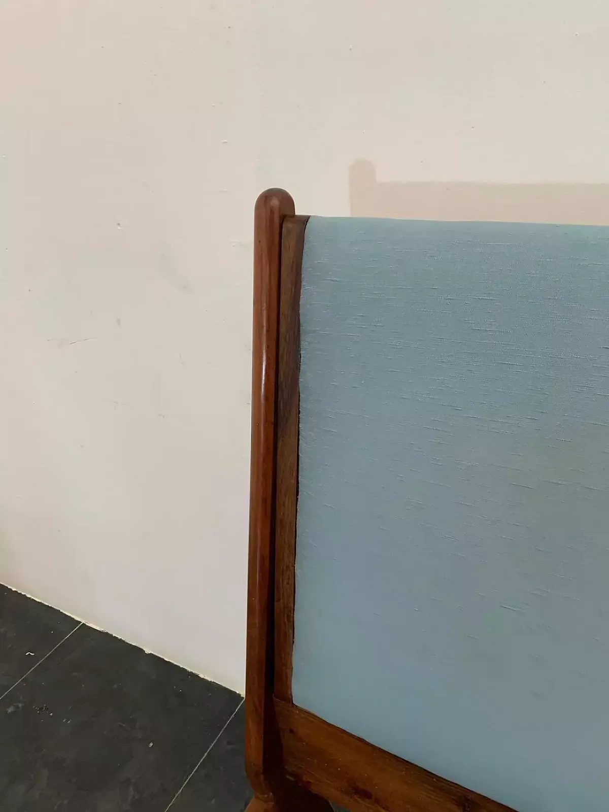 Rosewood And Fabric Bed By Frauflex, 1960s photo vinterior