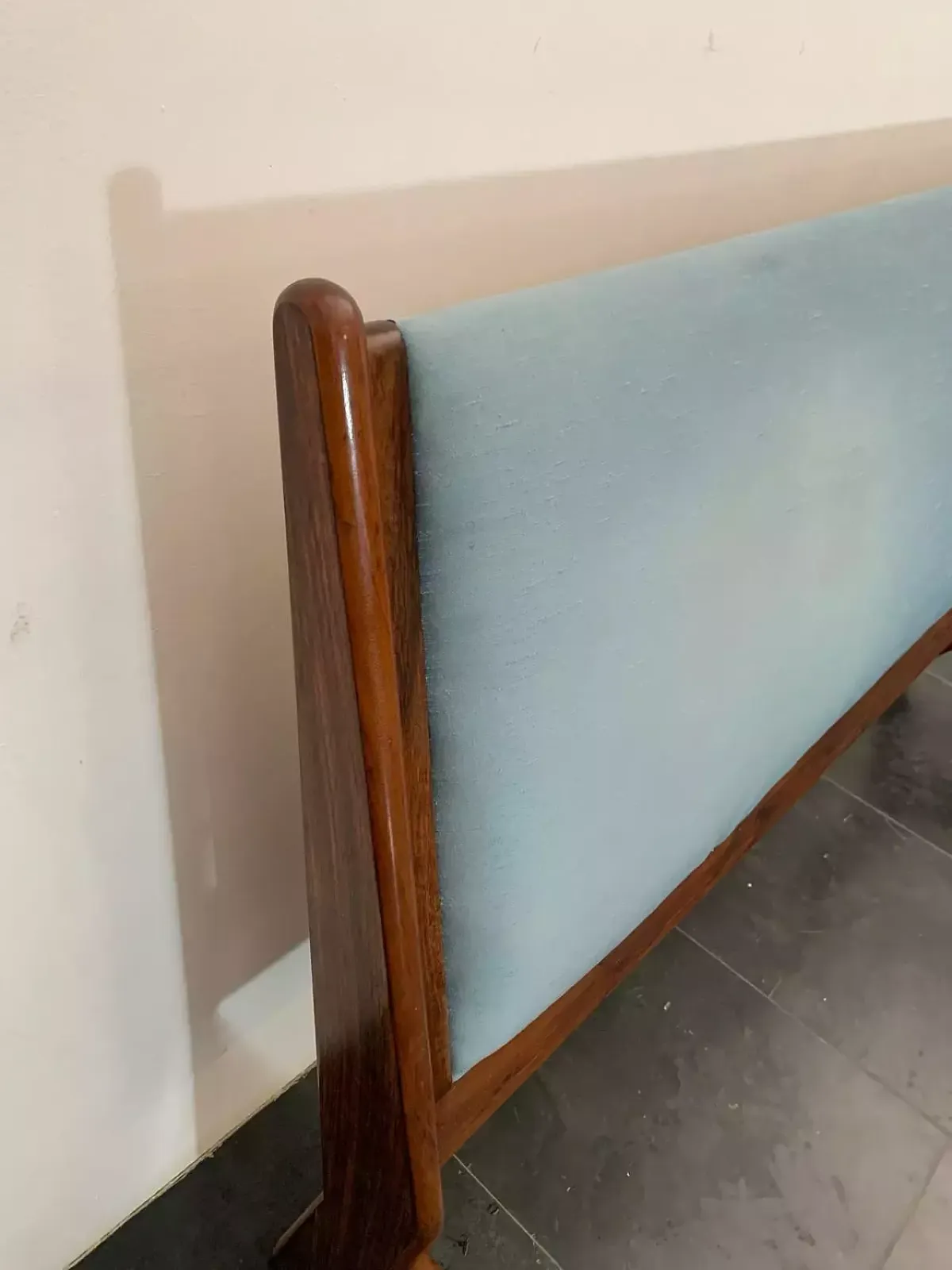 photo furniture Rosewood And Fabric Bed By Frauflex, 1960s