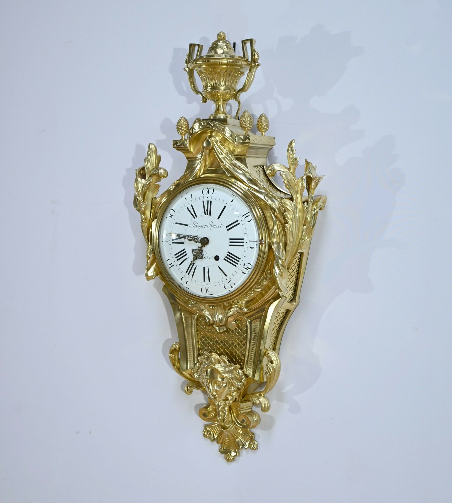 Important Wall Cartel In Gilt Bronze, Maison Prosper Roussel – Mid 19th Century photo Home Decor