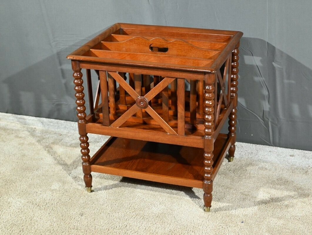 Mahogany Magazine Rack, Louis Philippe Period – Mid 19th Century photo for sale