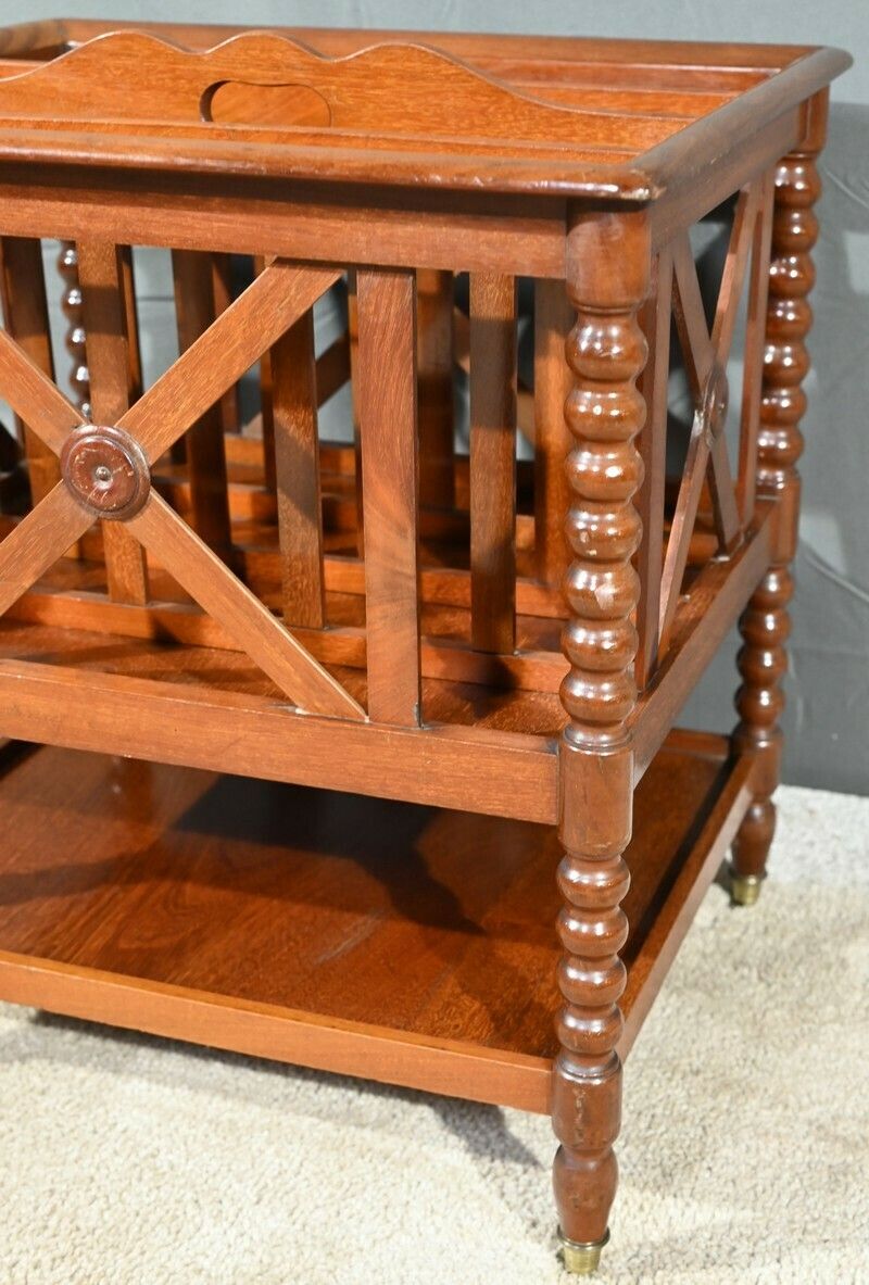 photo furniture Mahogany Magazine Rack, Louis Philippe Period – Mid 19th Century