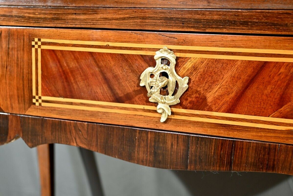photo buy Cylinder Desk In Mahogany And Rosewood, Louis XV Period – 1st Part 18th