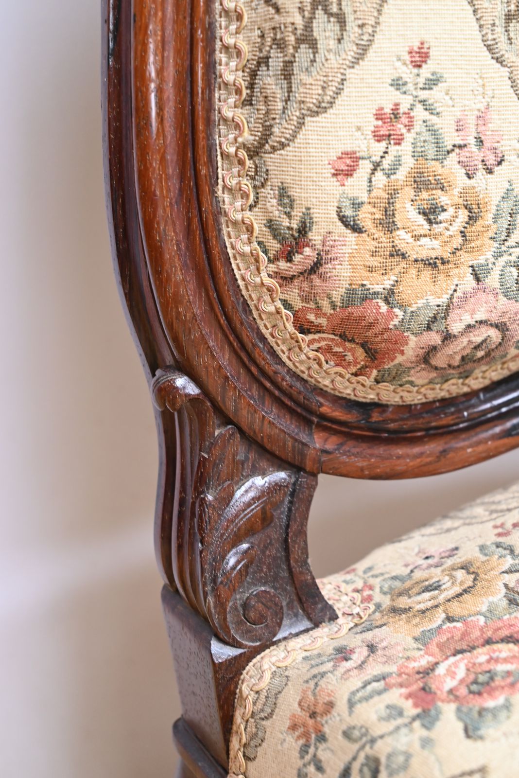 Suite Of 4 Rosewood Chairs, Louis XV Style, Napoleon III Period – Mid 19th Century photo buy