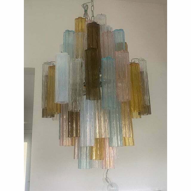 12800.0 Contemporary Modern "Tronco" Murano Glass Sputnik Chandelier Venini Style photo