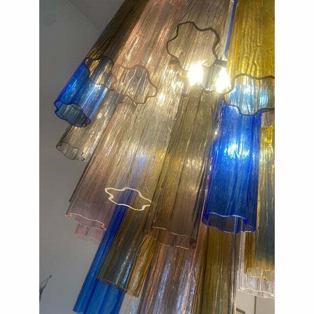 Contemporary Modern "Tronco" Murano Glass Sputnik Chandelier Venini Style photo vintage