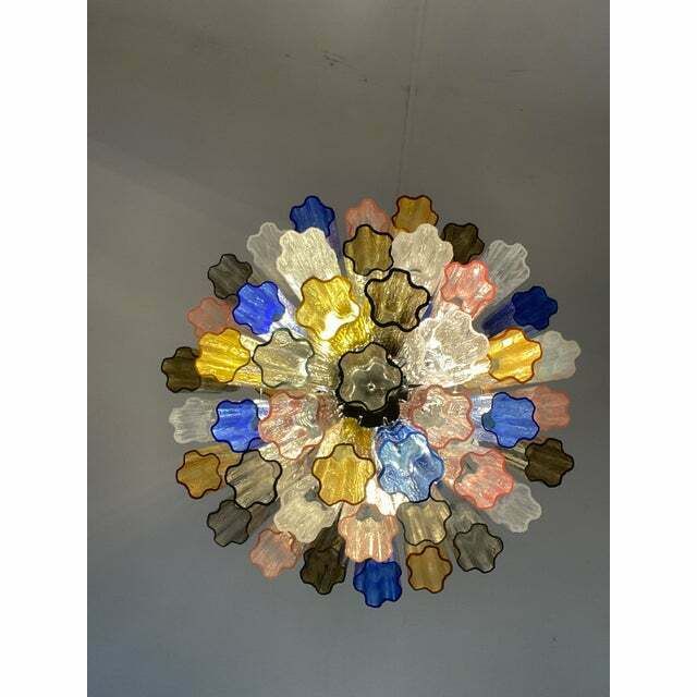 photo furniture Contemporary Modern "Tronco" Murano Glass Sputnik Chandelier Venini Style
