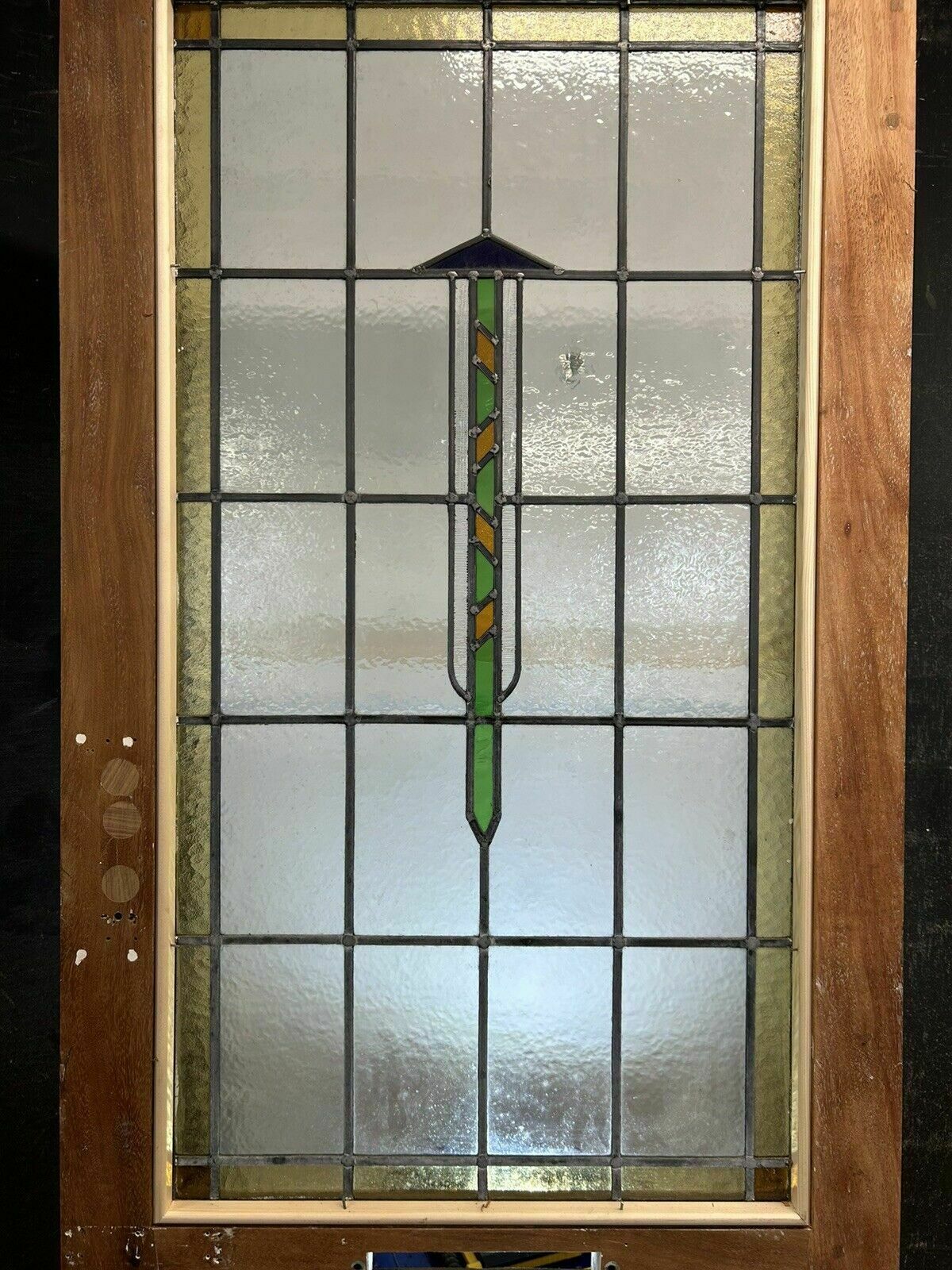 photo furniture Art Deco Stained Glass Front Door Period Old Reclaimed Antique 20 30 Wood Leaded