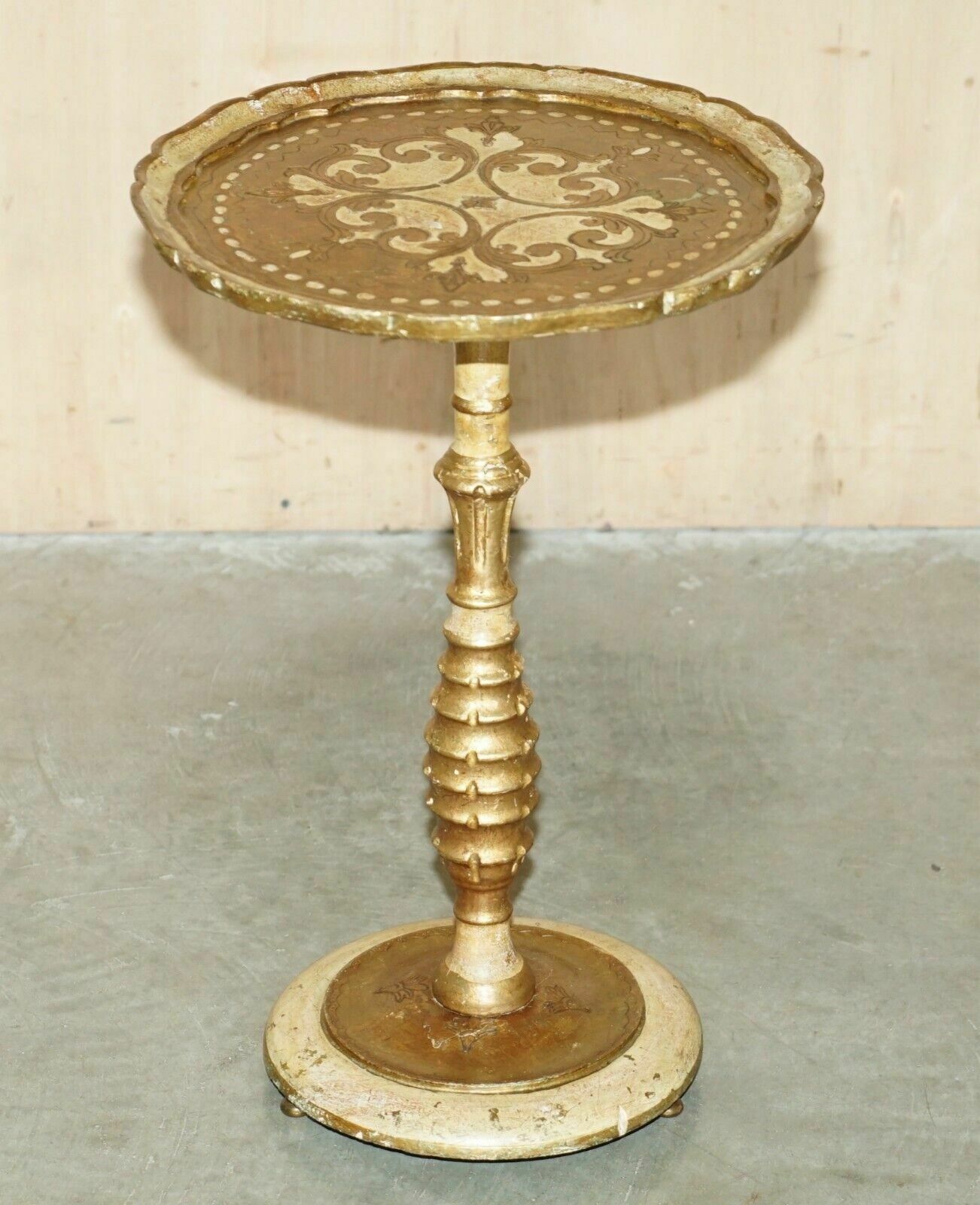 Exquisite And Highly Decorative Italian Circa 1900 Polychrome Painted Side Table photo furniture