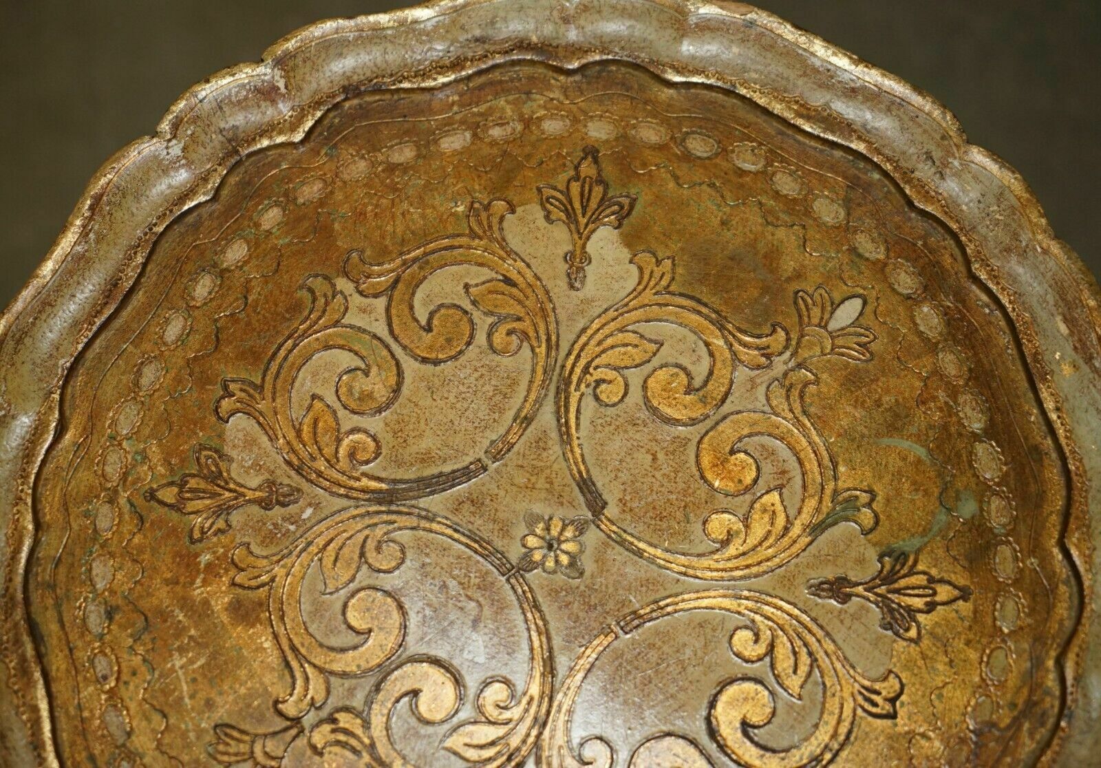 Exquisite And Highly Decorative Italian Circa 1900 Polychrome Painted Side Table photo Furniture