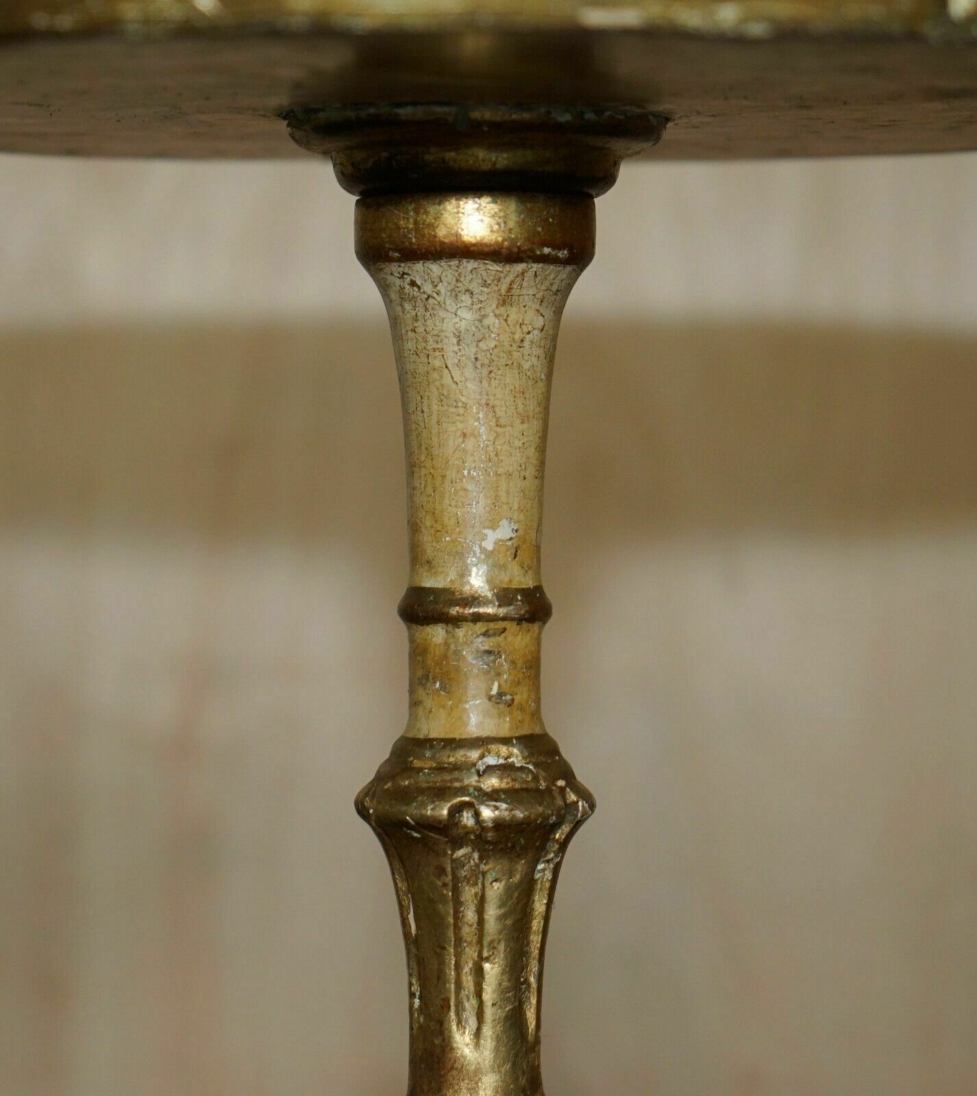 photo for sale Exquisite And Highly Decorative Italian Circa 1900 Polychrome Painted Side Table