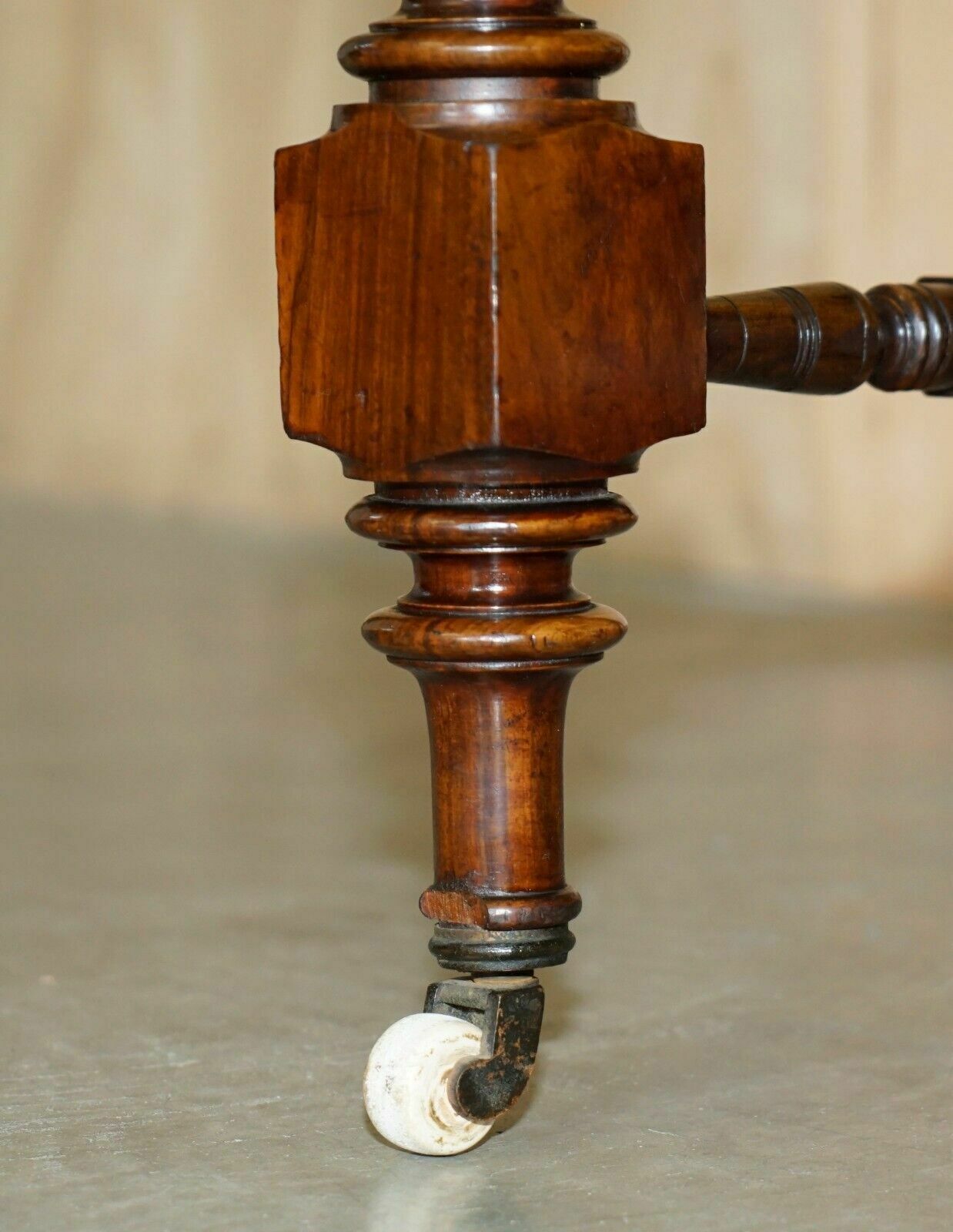 Stunning Antique Victorian Mahogany & Burr Walnut Centre Table Or Small Desk photo buy