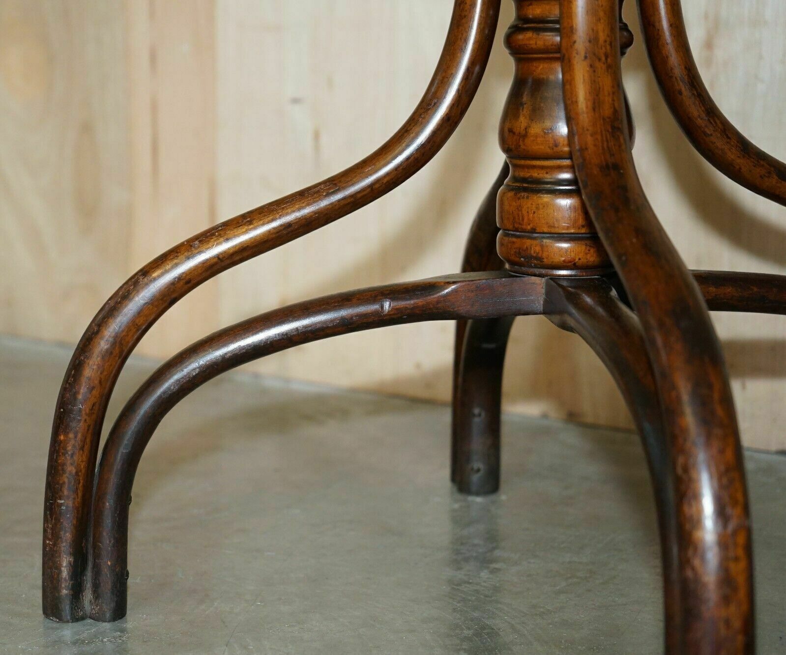 Super Rare Original Antique Victorian Circa 1880 Thonet Bentwood Coat Rack Stand photo for sale