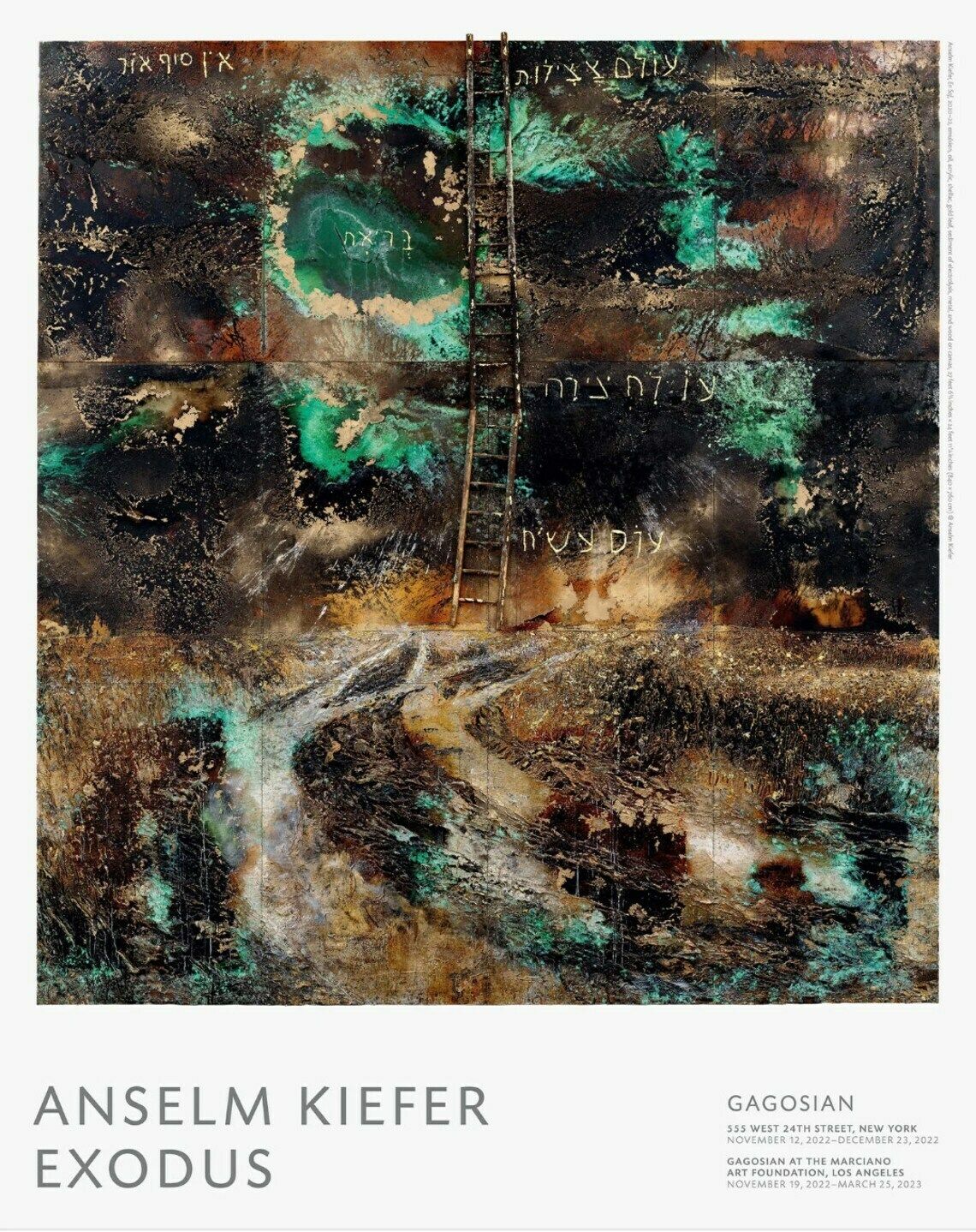 Original Anselm Kiefer Exhibition Poster   Exodus / Heaven And Hell   Authentic Museum Print