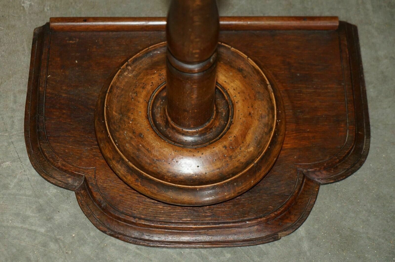 Furniture Antique Victorian Smokers Side Table Depicting Castles For Pipes Tobacco Cigars photo