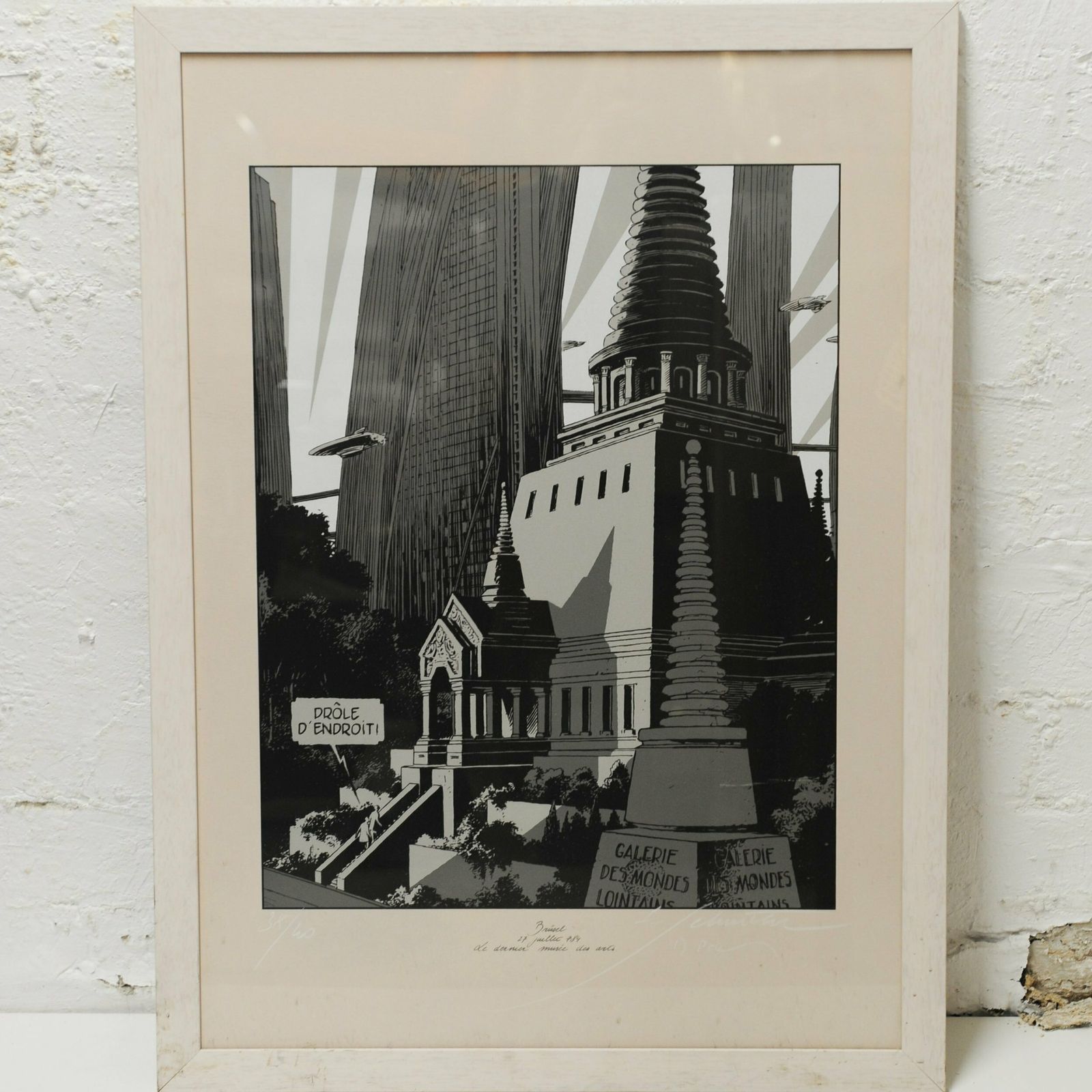 Framed Print 'Brussel 27 Juillet 784 Le Dernier Musee Des Arts', 1960s