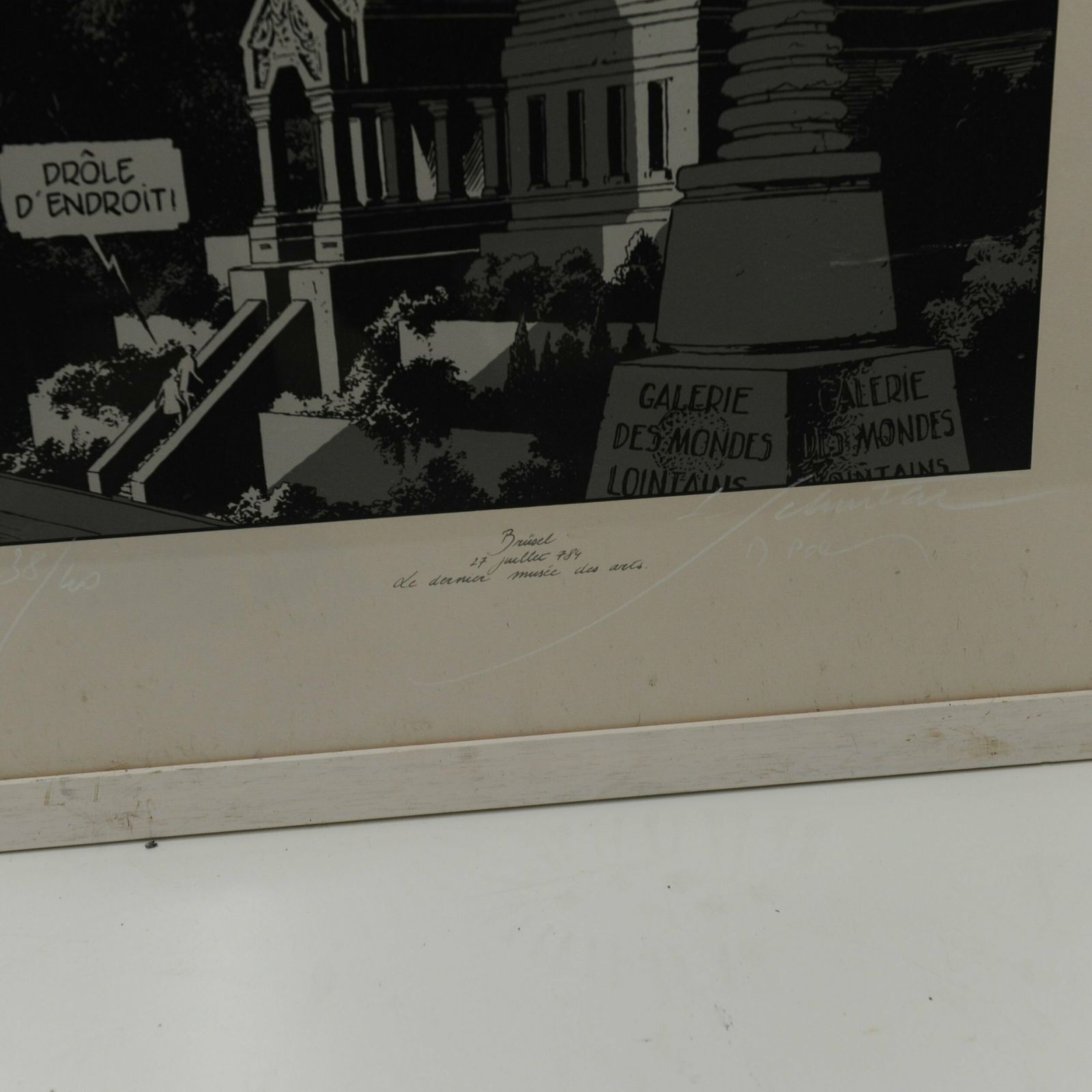 Framed Print 'Brussel 27 Juillet 784 Le Dernier Musee Des Arts', 1960s photo furniture