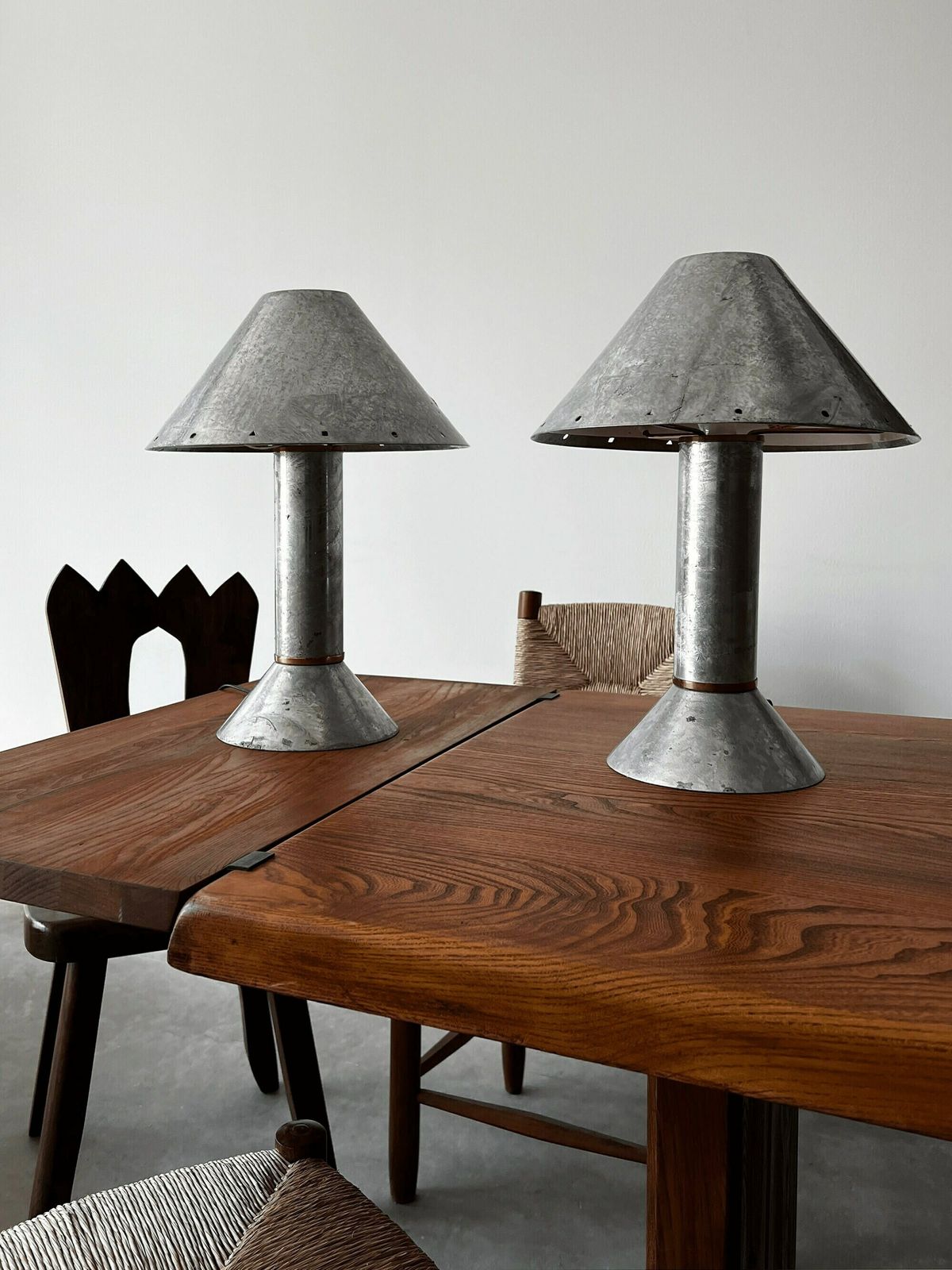 Ron Rezek, ‘4200’ Zinc Table Lamps, USA, 1980
