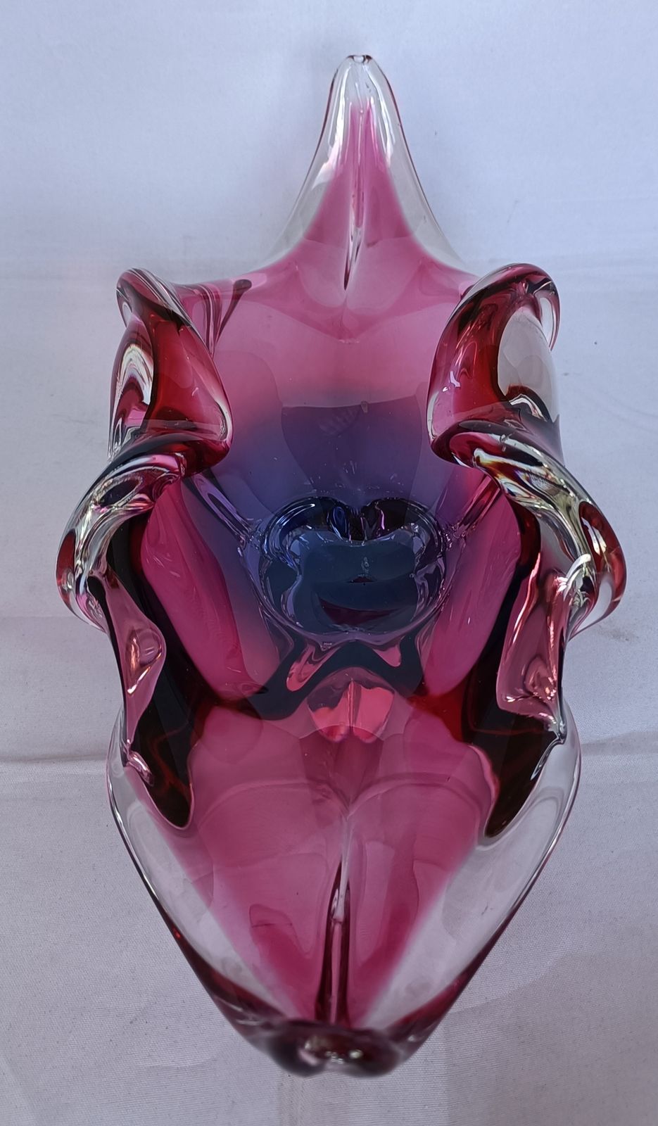 "Dali" Moustache Glass Centre Piece From Czechoslovakia, Designsd By Josef Hospodka photo 80.0