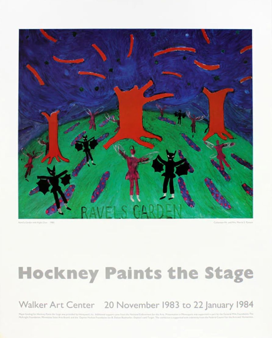 David Hockney Ravel's Garden   Hockney Paints The Stage