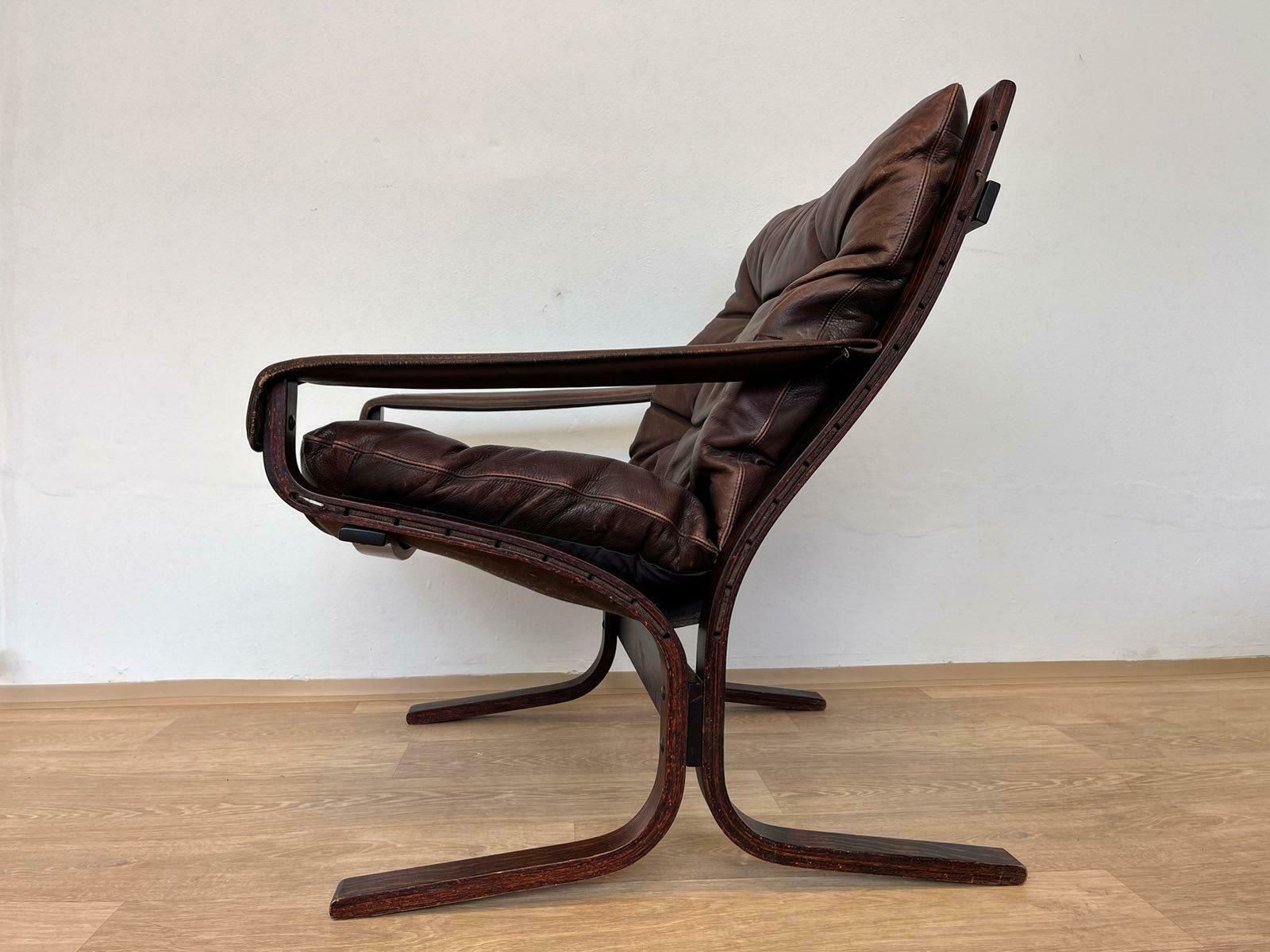 Midcentury "Siesta" Lounge Chair By Ingmar Relling For Westnofa, Norway, 1970s photo for sale
