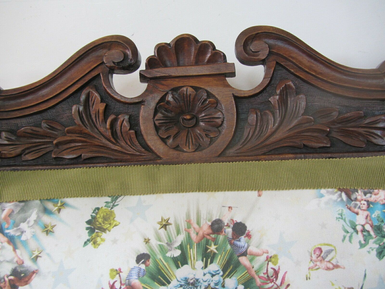 photo furniture Antique Mahogany Nursing Chair, Traditionally Upholstered With Jean Paul Gaultier Fabric