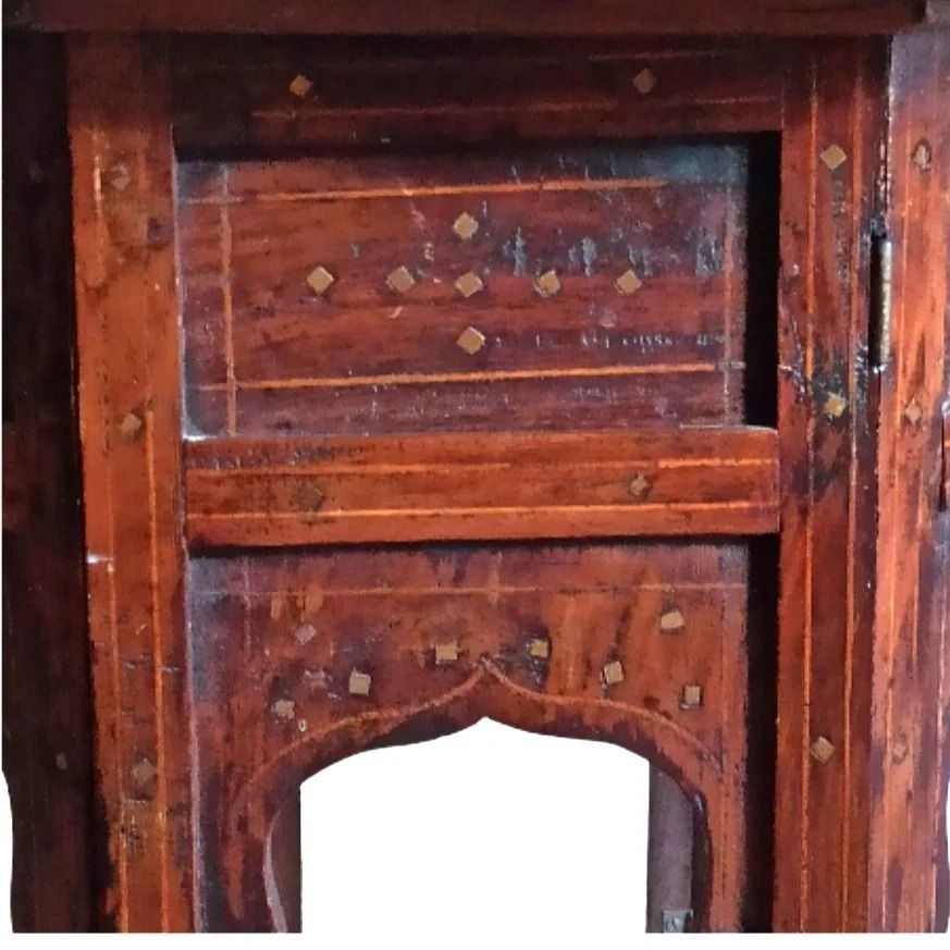 Brass And Copper Inlay Hoshiarpur Table  Anglo Indian  Late 19th Century photo for sale
