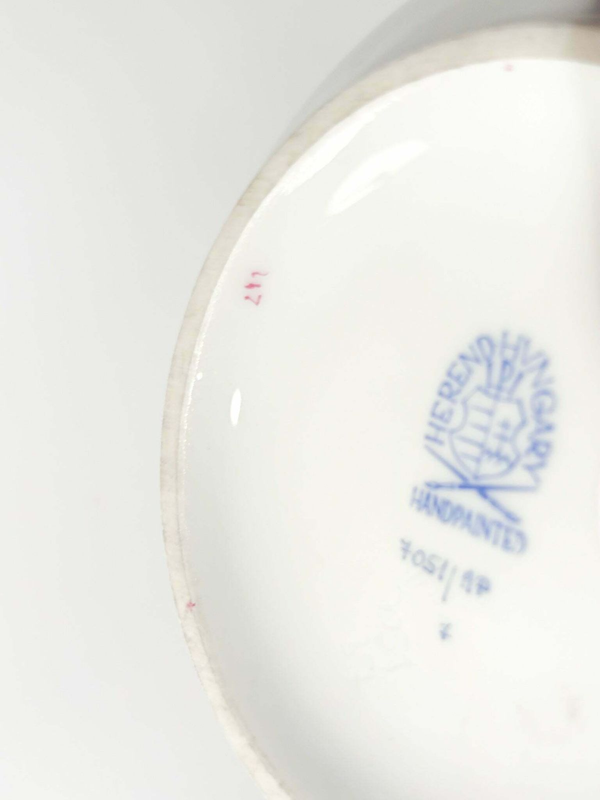 Herend Apponyi Pink Porcelain Vase From The 1950s photo buy