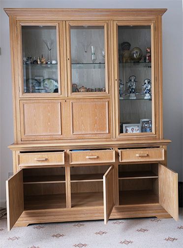 Genuine Limed Oak Swedish Cocktail Cabinet By Dansk