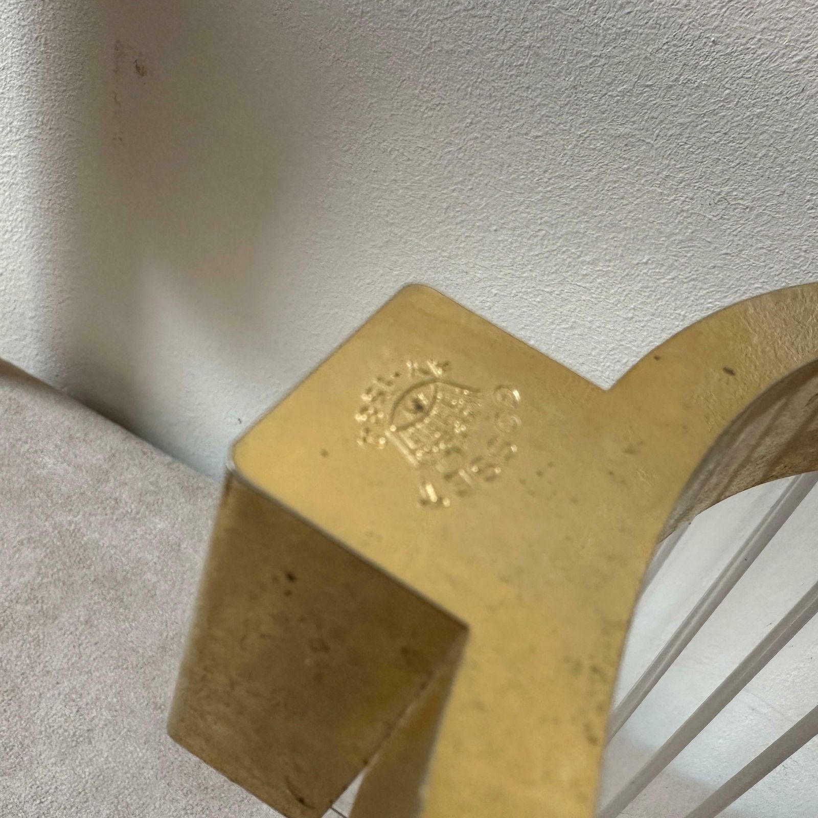 1970s Modernist Clear And Gold Plexiglass French Wine Cooler By Gosset photo vinterior