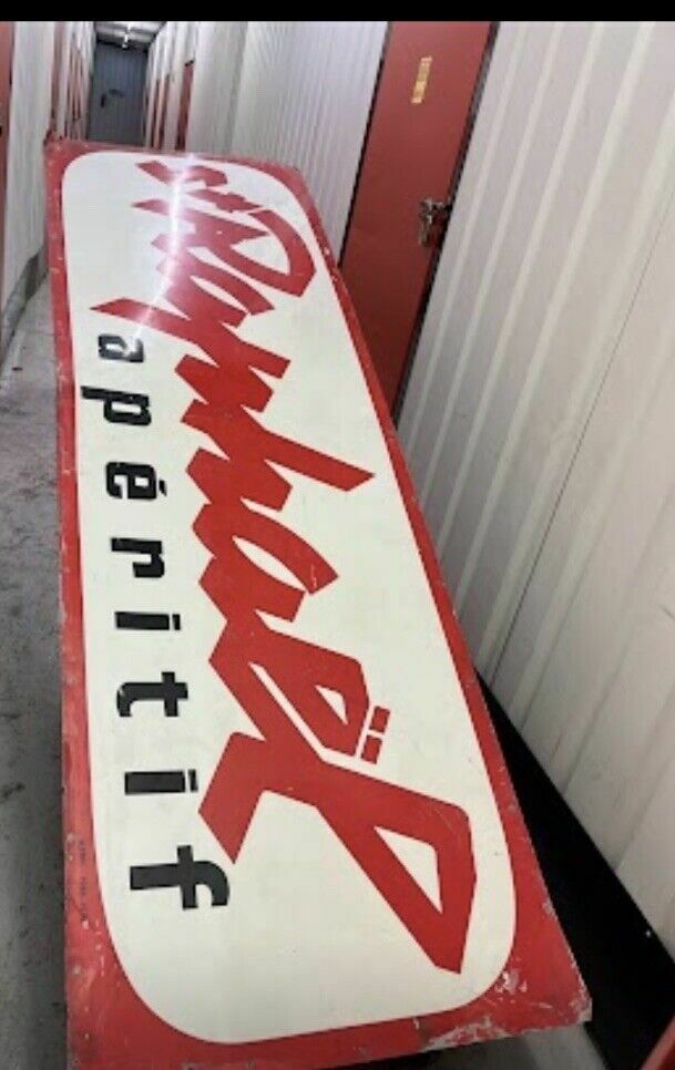 Vintage French St Raphael Advertising Sign   Bar Cafe Restaurant Tour De France photo for sale