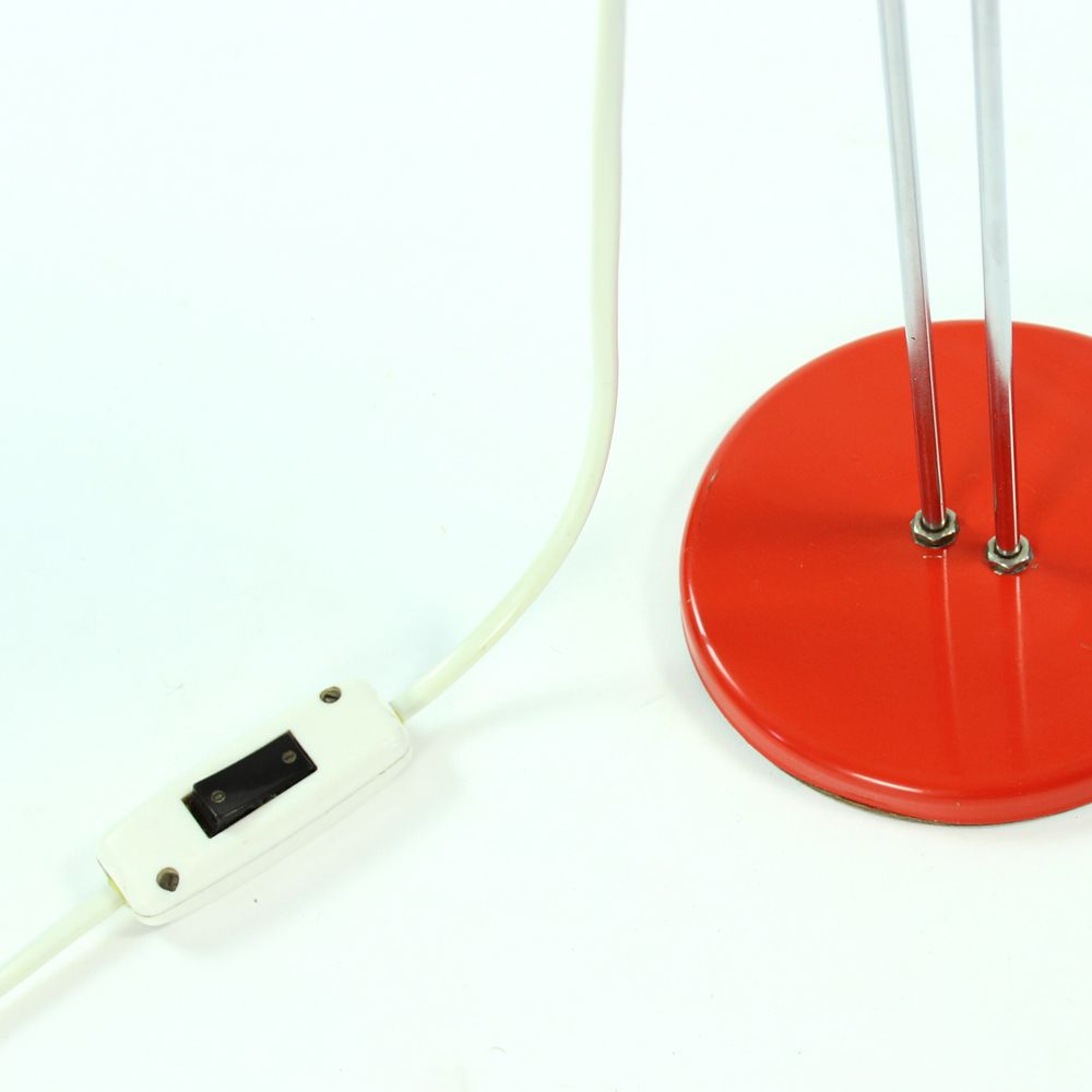 Red Midcentury Table Lamp By Josef Hurka For Lidokov, Czechoslovakia 1960s photo Lighting